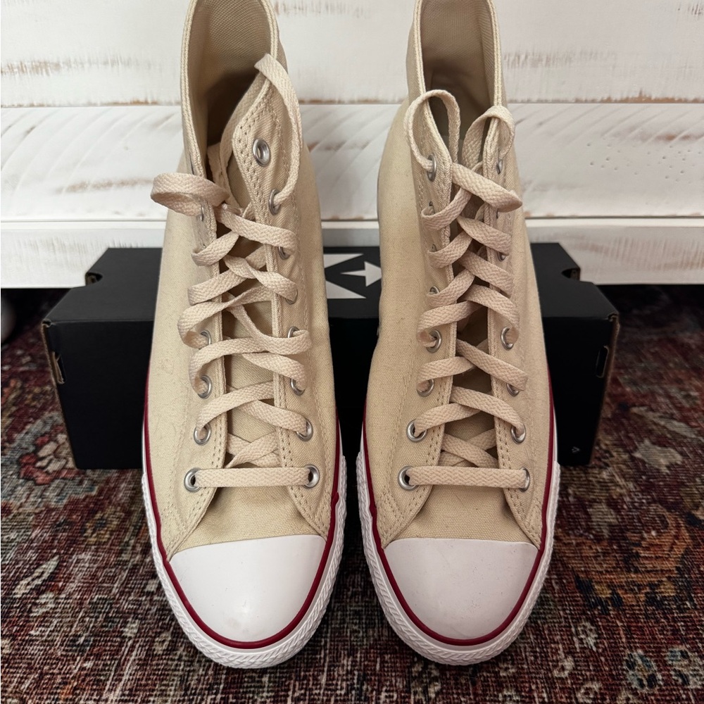 NWT Converse High Top Sneakers in Natural Ivory - Picture 4 of 5